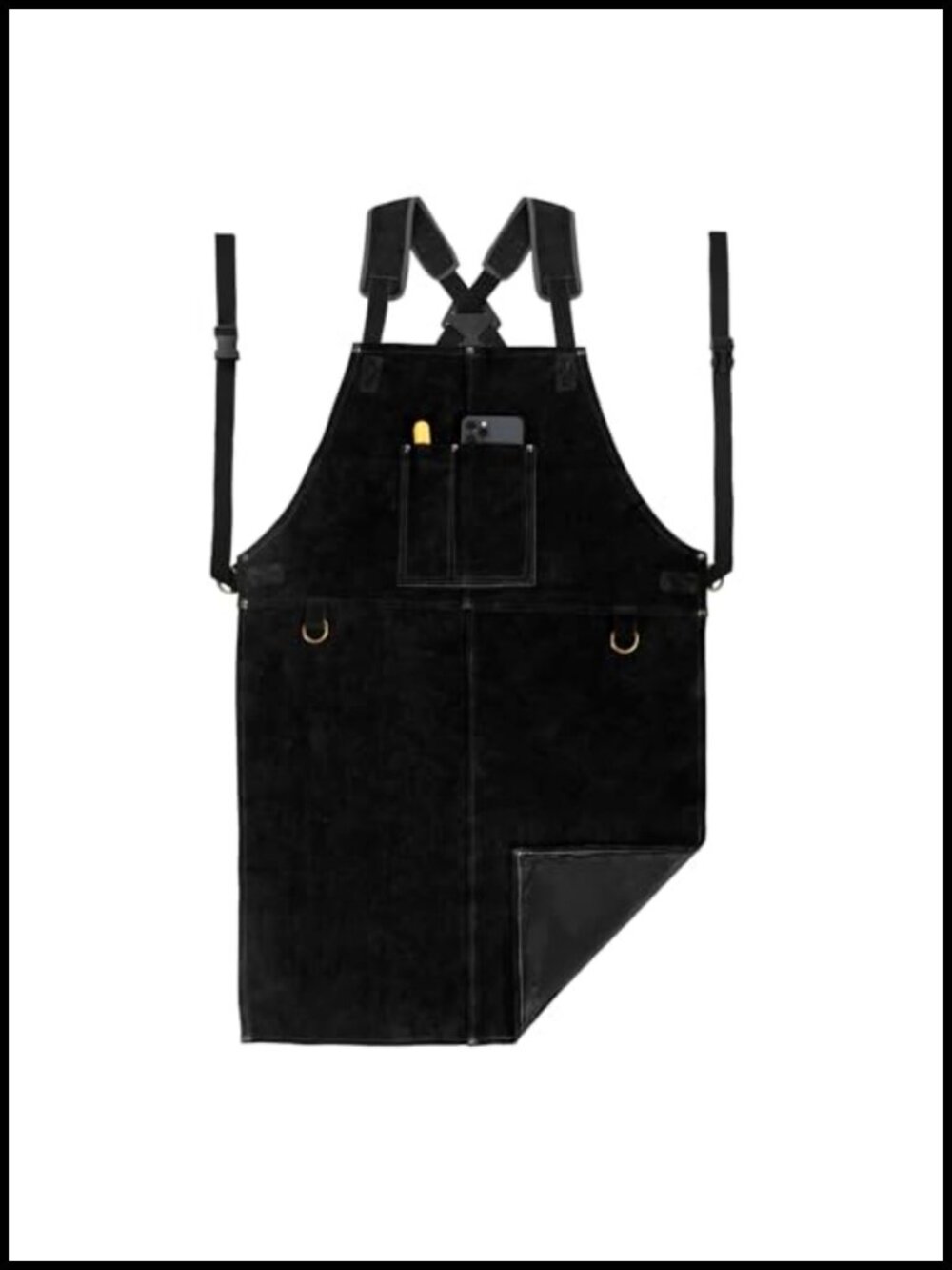 LeaSeek Leather Welding Apron Heat Flame Resistant Heavy Duty 24x36